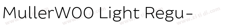 MullerW00 Light Regu字体转换